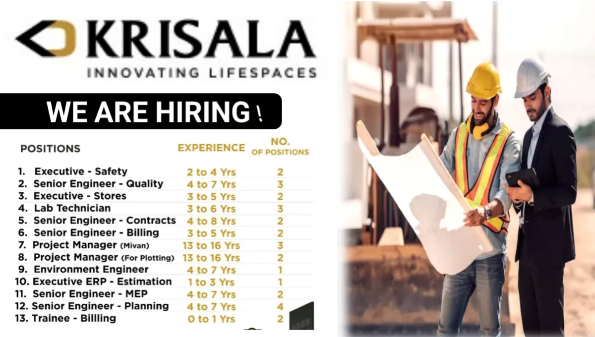 Krisala Developers Engineering Walk-In Drive 2025