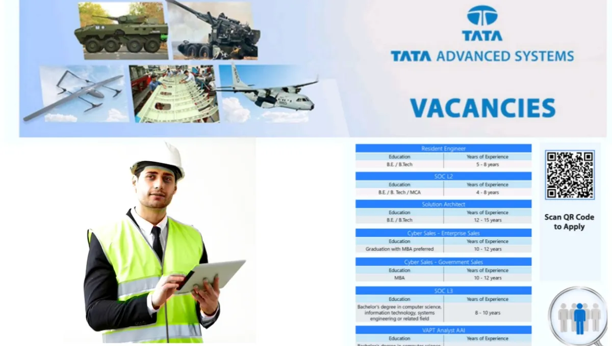 Tata Advanced Systems Vacancies 2025
