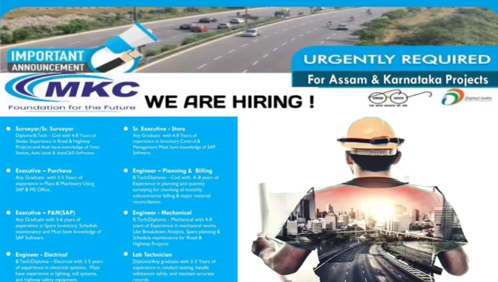MKC Infrastructure Ltd Careers