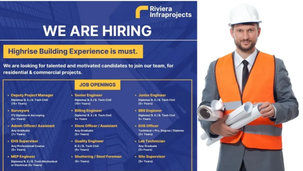 Riviera Infraprojects Pvt Ltd Vacancy