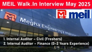 Megha Engineering & Infrastructure Ltd Walk-In Drive