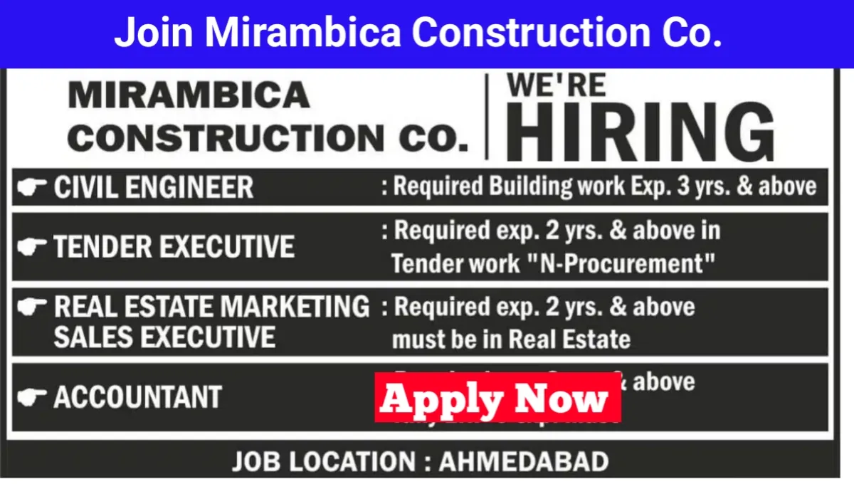 Mirambica Construction Co. Hiring