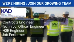 Latest Job Vacancy at KAD Construction