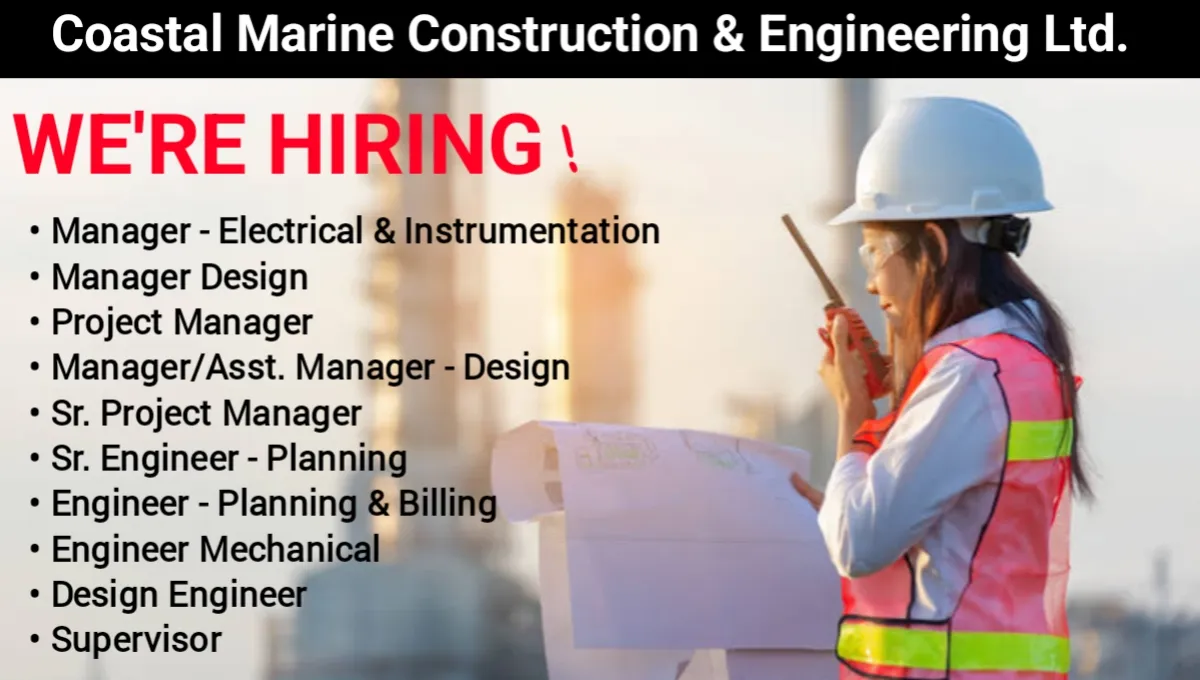 Coastal Marine Construction & Engineering Ltd Vacancy