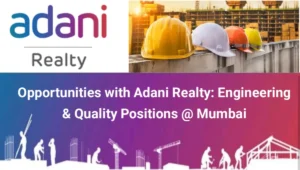 Career Opportunities with Adani Realty
