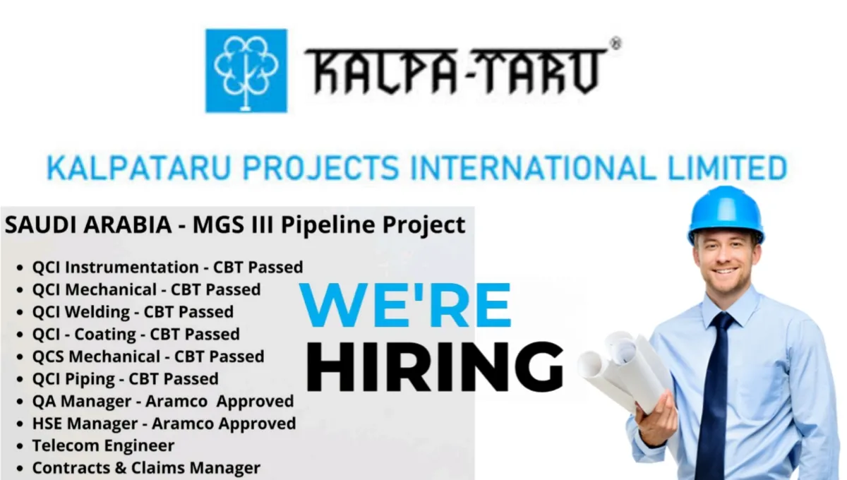 Kalpataru Projects International Ltd Urgent Hiring