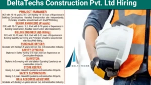 DeltaTechs Construction Pvt Ltd Vacancy
