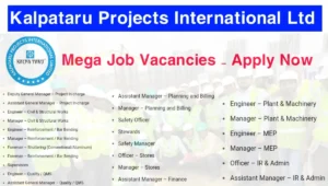 Job Vacancies in Bengaluru, Hyderabad, Delhi & Pune – Kalpataru Projects.