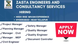 Zasta Engineers and Consultancy Services Hiring