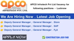 APCO Infratech Pvt Ltd Vacancy