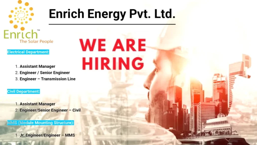 Enrich Energy Pvt Ltd Vacancy