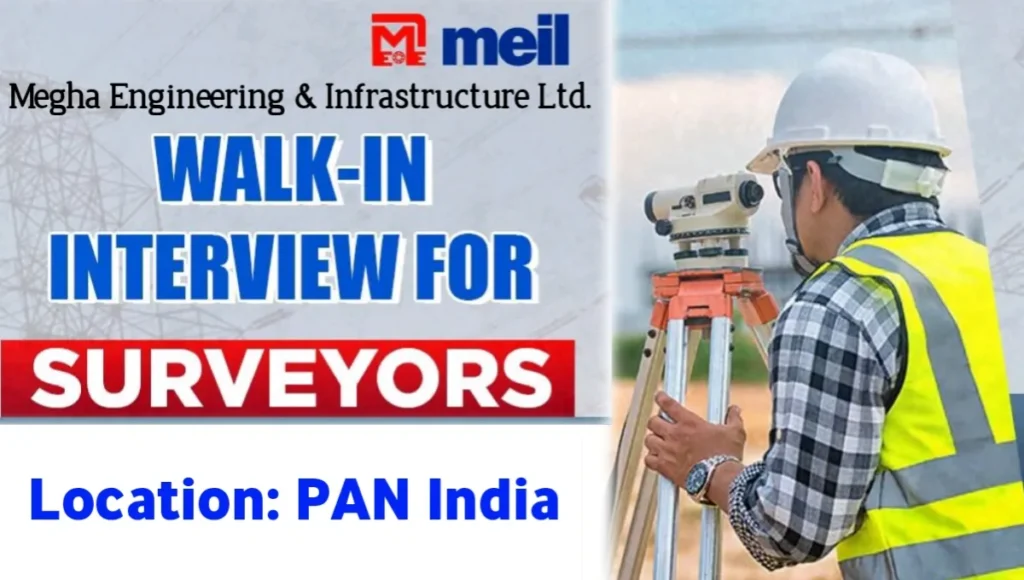 MEIL Walk-In Interview For Surveyors