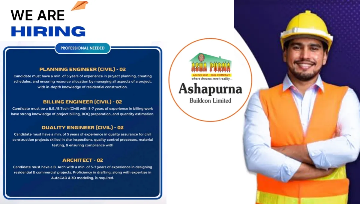 Ashapurna Buildcon Ltd Vacancy