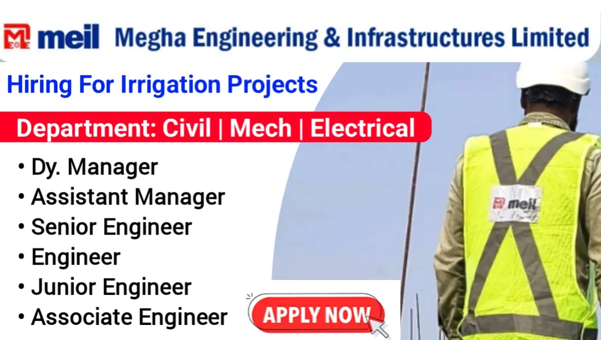 MEIL Recruitment for Irrigation Projects