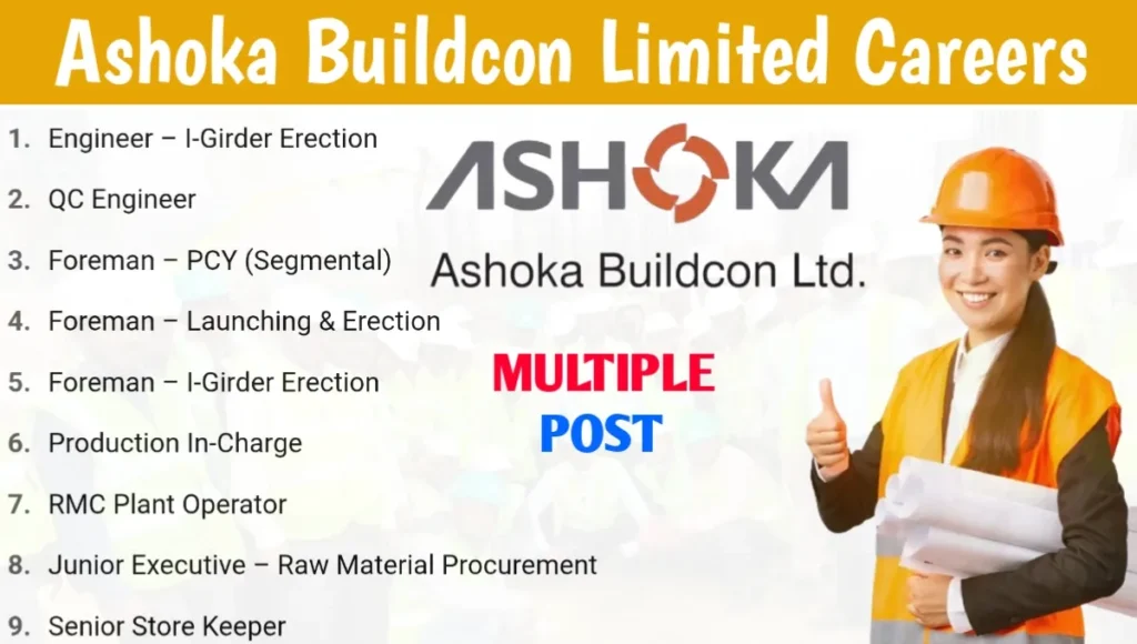 Ashoka Buildcon Limited Careers 2025