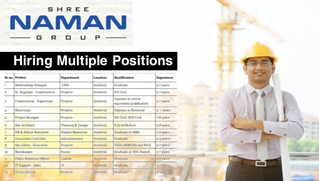 Shree Naman Group Careers