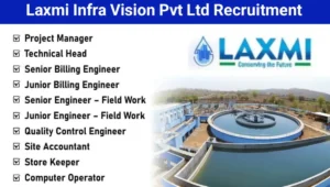 Laxmi Infra Vision Pvt Ltd Vacancy