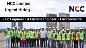 NCC Limited Urgent Hiring