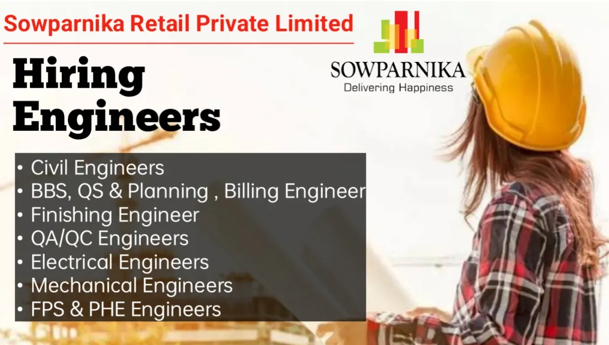 Sowparnika Projects Pvt Ltd Hiring Engineers