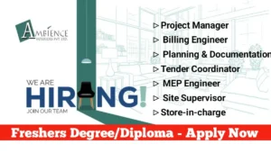 Ambience Interiors Pvt. Ltd Hiring