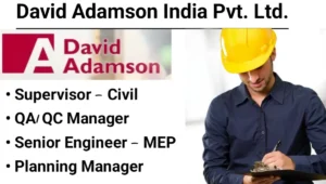 David Adamson India Pvt Ltd Vacancy