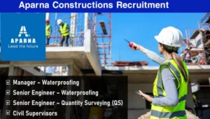 Aparna Constructions Vacancy