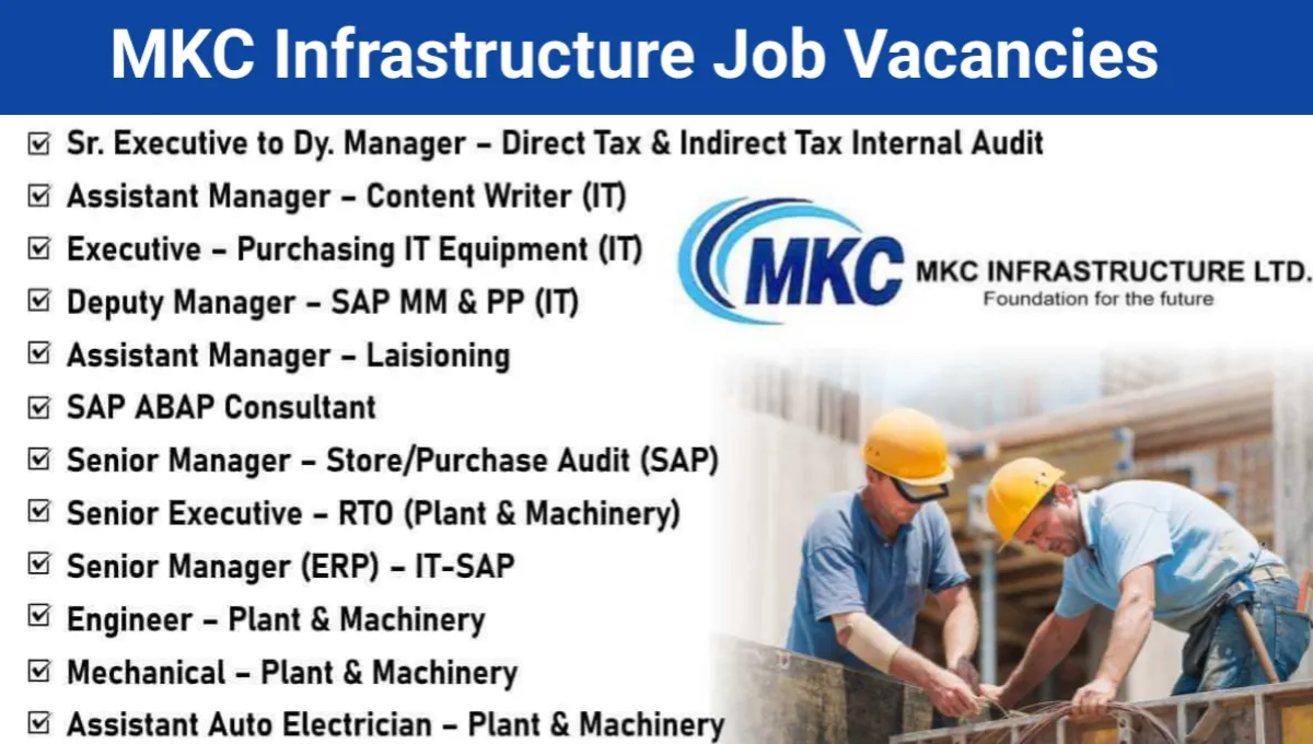 MKC Infrastructure Company Vacancies