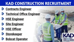 KAD Construction Job Vacancies