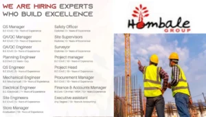 Hombale Group Job Vacancy