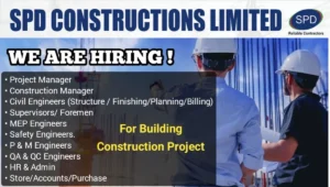 SPD Construction Ltd Vacancy