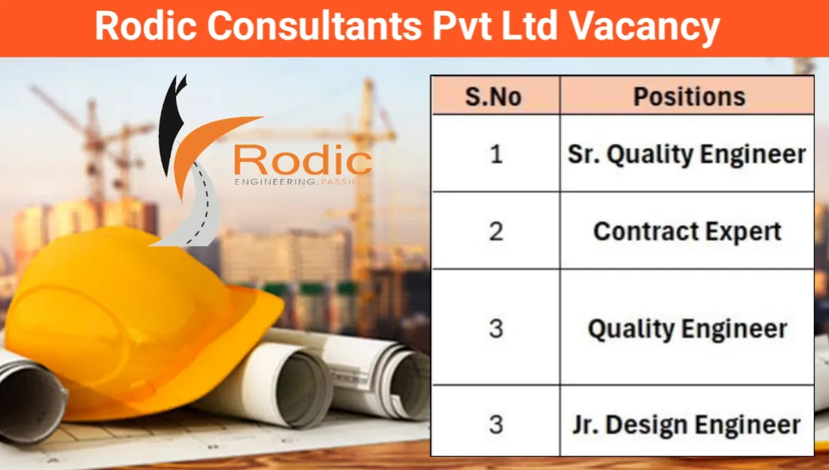 Rodic Consultants Pvt Ltd Vacancy