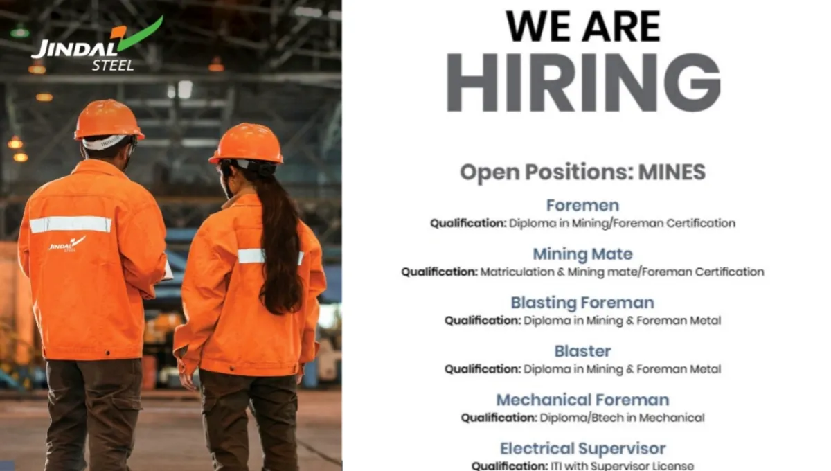 Jindal Steel Career Opportunities