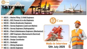 ITD Cementation Company Walk-In Drive July 2025