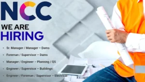 NCC Limited Urgent Openings 2025
