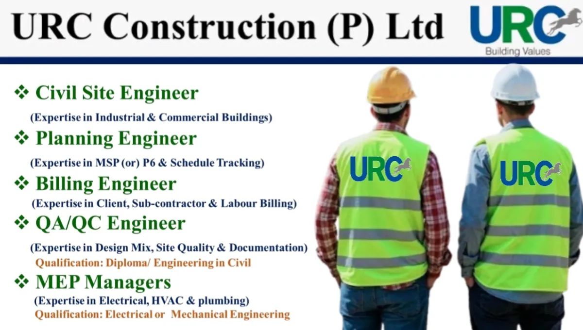 URC Construction Pvt Ltd Job Vacancy