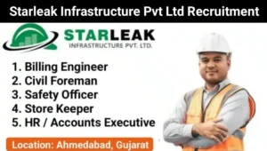 StarLeak Infra Pvt Ltd Hiring