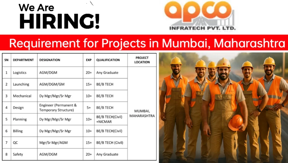 APCO Infratech Requirement