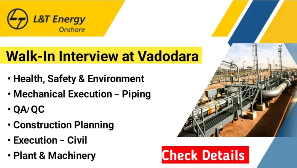L&T Energy Walk-In Drive at Vadodara