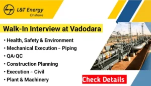 L&T Energy Walk-In Drive at Vadodara