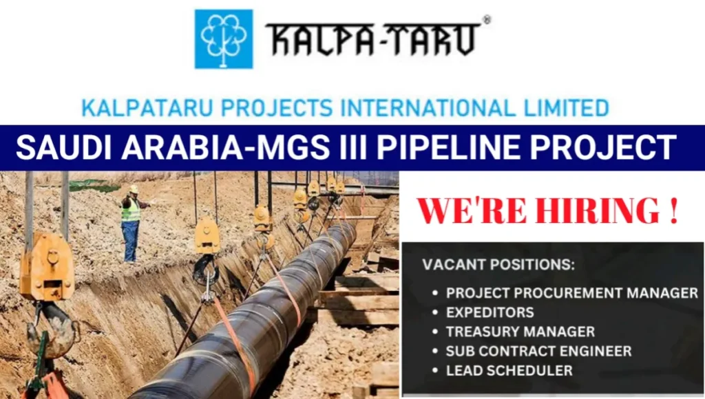 Kalpataru Projects International Ltd Hiring Saudi Arabia