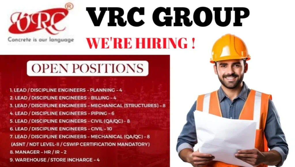 VRC Groop Job Vacancy