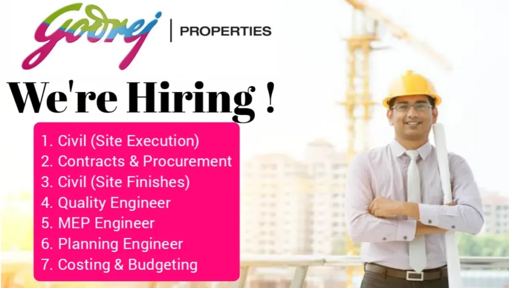 Godrej Properties Ltd Latest Vacancy 2025