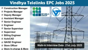 Vindhya Telelinks Ltd Walk-In Interview 2025