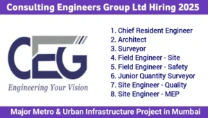 Consulting Engineers Group Ltd Vacancy 2025