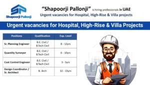 Shapoorji Pallonji Urgent Vacancies