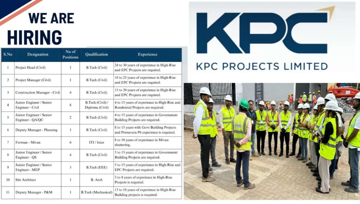 KPC Projects Limited Walk-In Interview