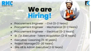 RKC Infrabuilt Pvt Ltd Vacancy 2025