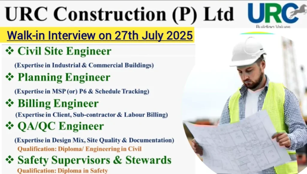 URC Construction Walk-In Interview