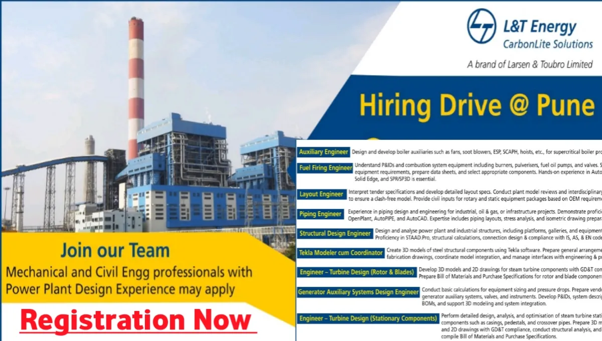L&T Energy CarbonLite Walk-in Recruitment