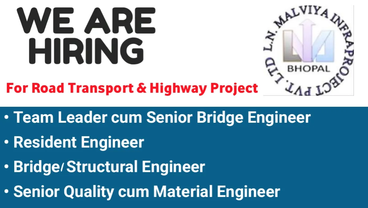 LN Malviya Infra Projects Pvt Ltd Urgent Hiring